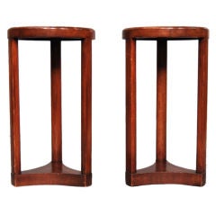 Pair of Neoclassical lamp tables by Edward Wormley