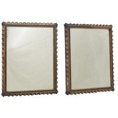 Pair Decorative Gilt Frame Mirrors possibly Lebarge