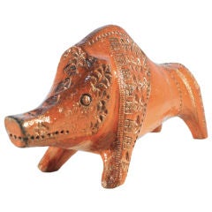 Italian Pottery Raymor Bitossi ceramic Boar