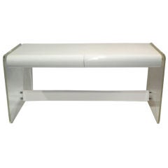 Lucite Side Lacquered Desk