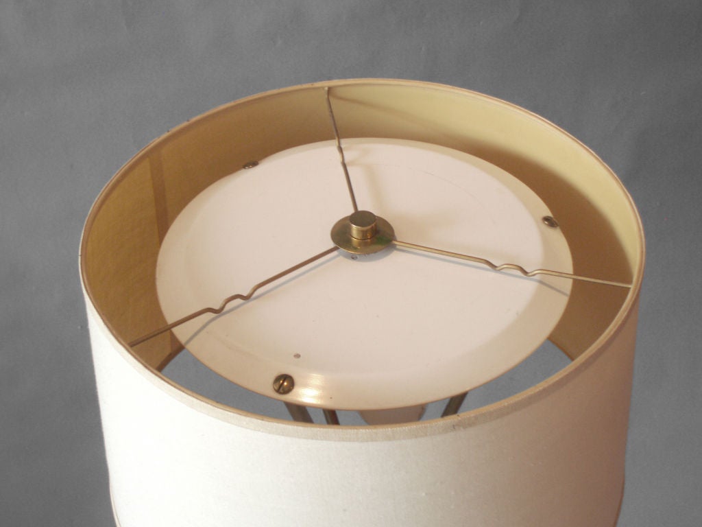Mid-20th Century Brass Tripod Floor Lamp by Robsjohn-Gibbings for Hansen Co.