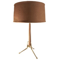 Gerald Thurston for Lightolier Classic Tri Pod Base Table Lamp