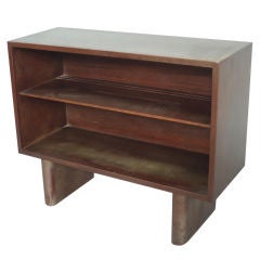 Mahogany Low Book Shelf by Gilbert Rohde for Herman Miller