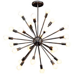 A  24 Light Chrome Sputnik Light Fixture