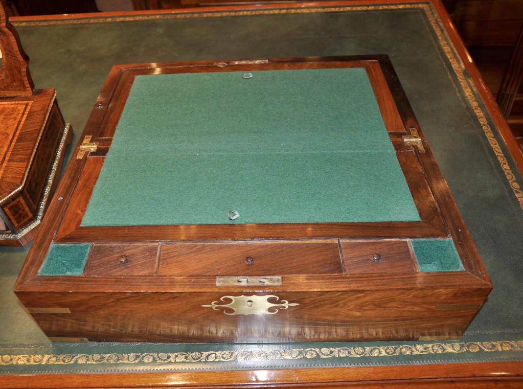 19th Century Victorian Period Walnut Lap Desk For Sale