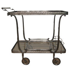 French Silver Plated Bart Cart