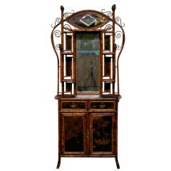 English Victorian Bamboo Etagere