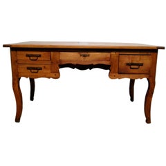 French Country Louis XV Style Desk or Bureau Plat