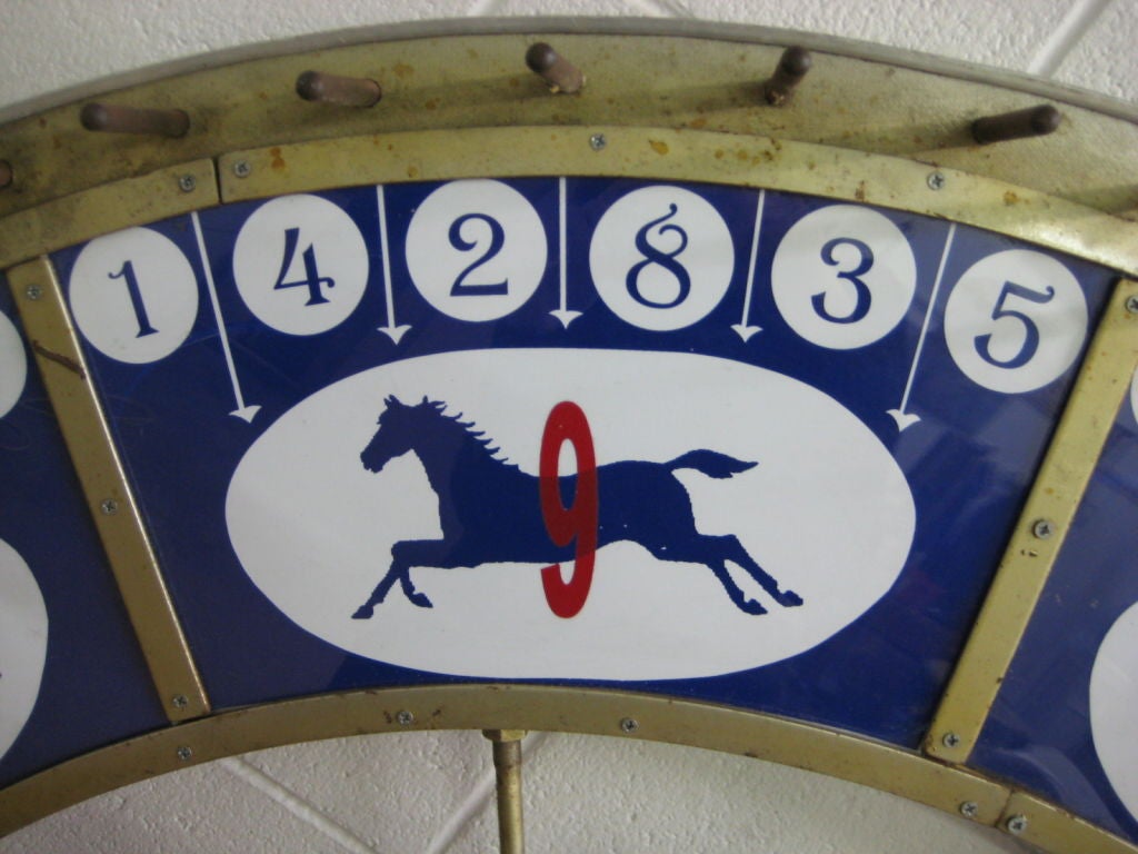 Vintage Race Horse Game Wheel 2