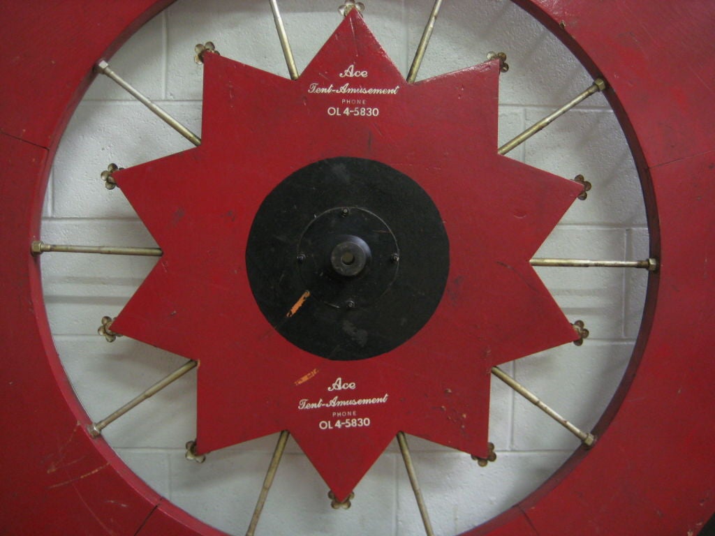 Vintage Race Horse Game Wheel 6