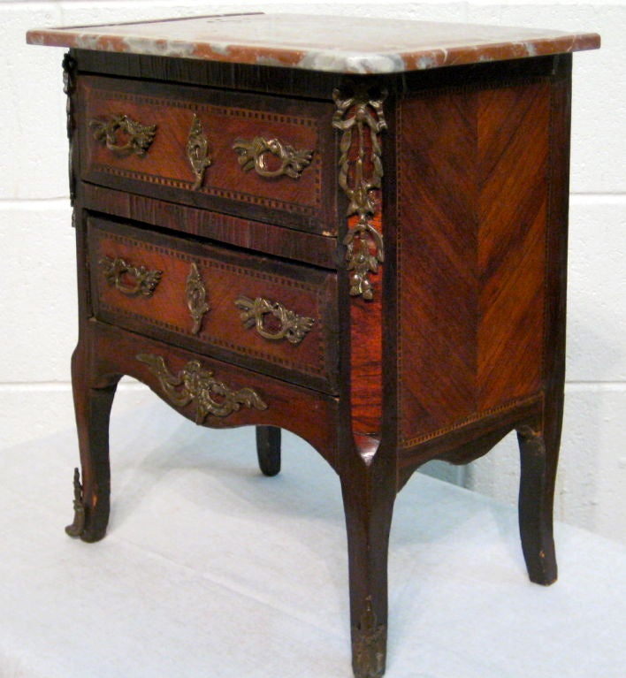 19th Century French Sampler Chest of Drawers