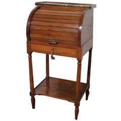 French Country Desk with a tambour door