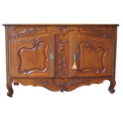 Antique Louis XV Provencal Walnut Buffet or Sideboard