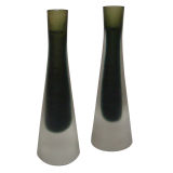 Pair of Carlo Scarpa Candlesticks