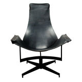 Leather and Iron Sling Chair