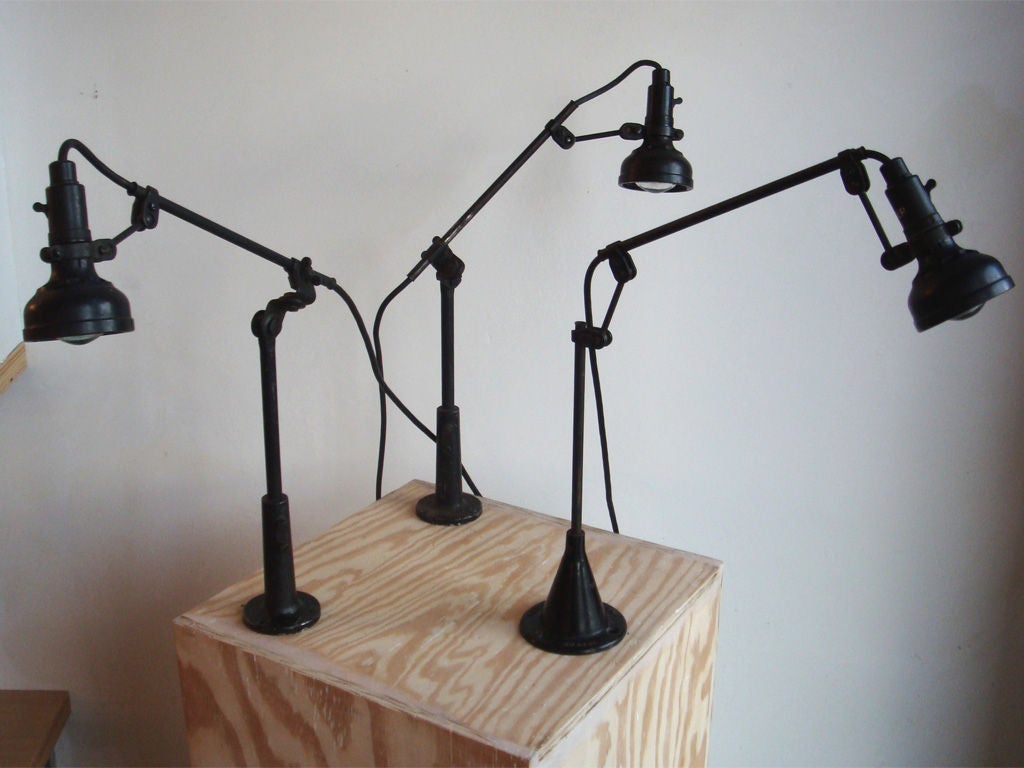 Singer sewing table [task] lights with original lenses, per lamp : 1100.00, set of three : 3000.00
