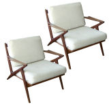 Pair of Selig Arm Chairs by Poul Jensen