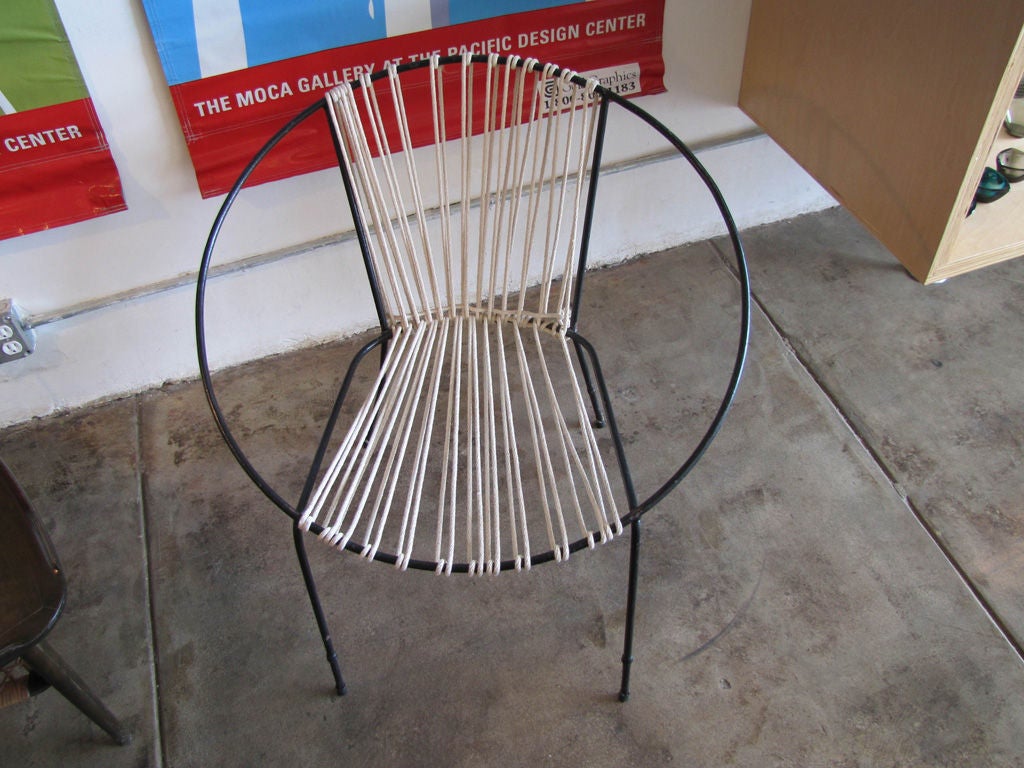 Iron Pair of Hoop Chairs