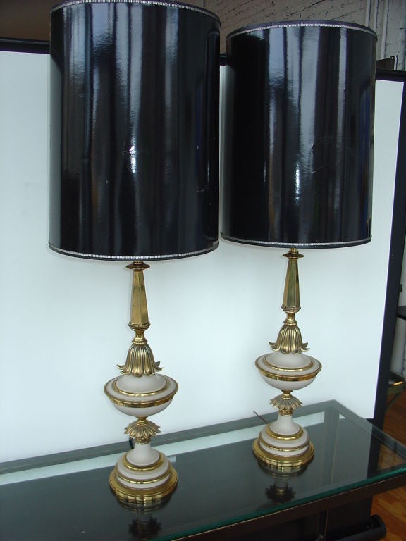 Mid-20th Century Pair of Stiffel Lamps