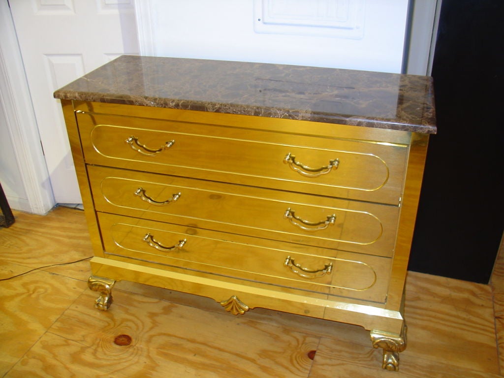 Mastercraft Brass Chest of Drawers