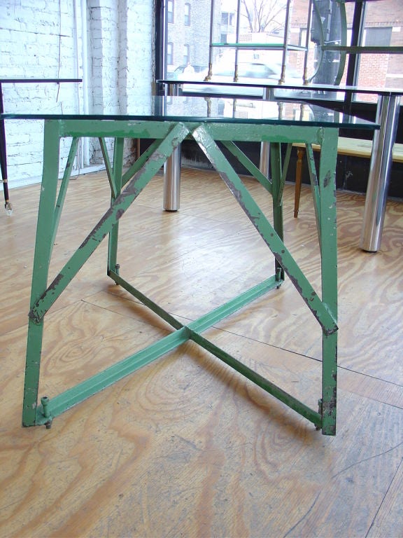 Glass Industrial Table