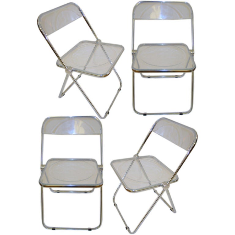 Giancarlo Piretti Plia Folding Chairs