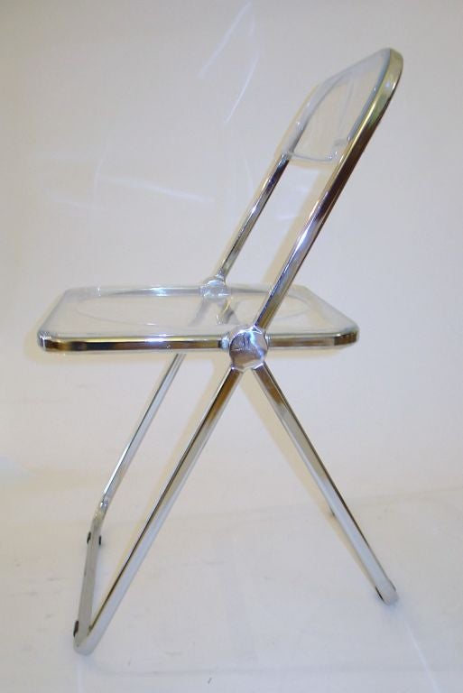 Italian Giancarlo Piretti Plia Folding Chairs