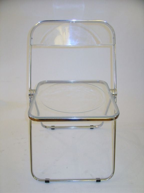 Late 20th Century Giancarlo Piretti Plia Folding Chairs