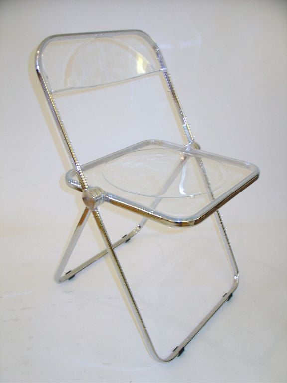 Aluminum Giancarlo Piretti Plia Folding Chairs
