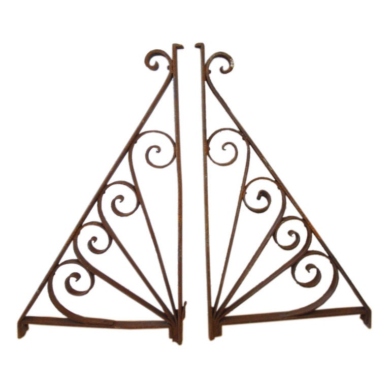 Large Wrought Iron Balcony Brackets