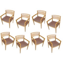 Set of Eight Knoll Dining Chairs