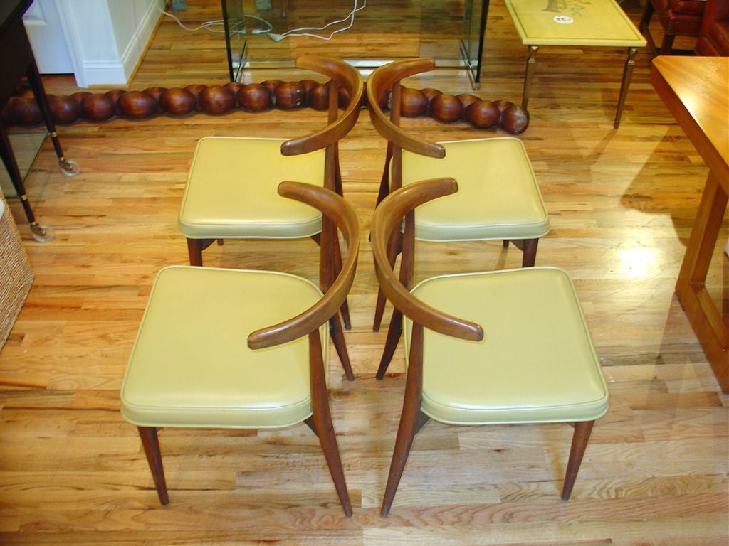 Set of Four Danish Style Dining Chairs 1