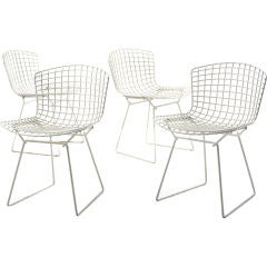 side chairs, set of four by Harry Bertoia