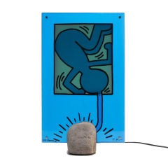 table lamp by Keith Haring and Toshiyuki Kita