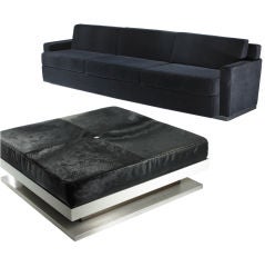 sofa and ottoman for Yves Saint Laurent by Tom Ford and William Sofield