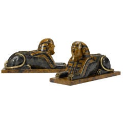 Sphinxes, pair by Maitland-Smith