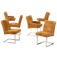 dining chairs, set of six by Milo Baughman