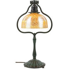 Harp table lamp by Tiffany Studios