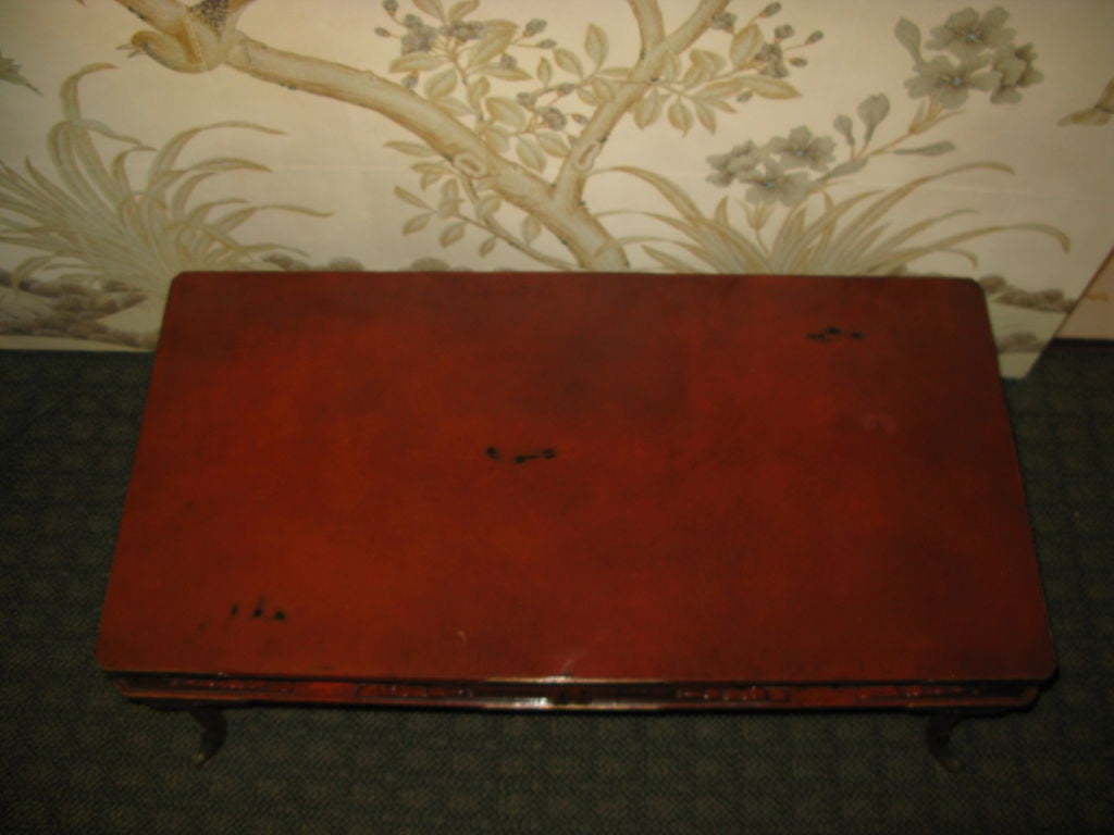 19th Century Japanese Red Lacquer Table 3