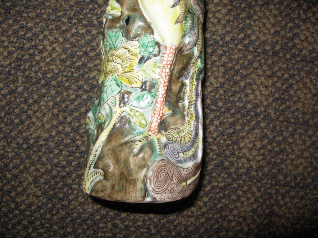 19th C. Chinese Porcelain Phoenix Statue 1