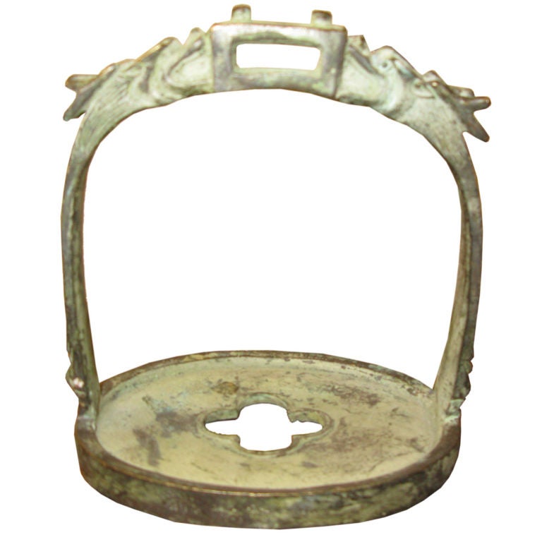 Chinese antique Bronze stirrup at 1stDibs