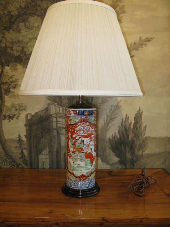 19th Century Japanese Imari Lamp