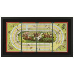 STEEPLE CHASE RACE HORSE BOARD GAME, 1985-1920: