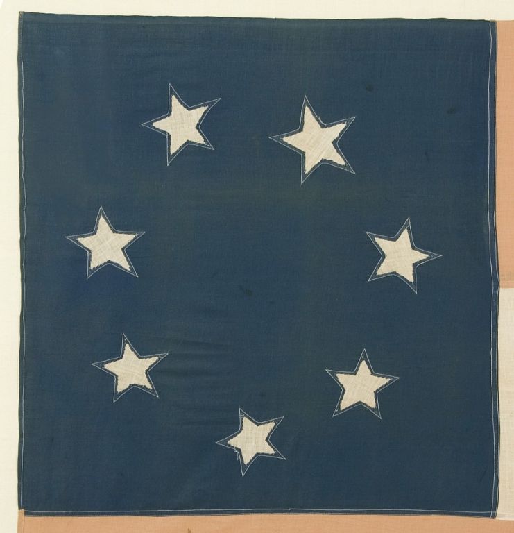American CONFEDERATE FIRST NATIONAL FLAG OR “STARS & BARS”