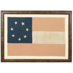 Antique CONFEDERATE FIRST NATIONAL FLAG OR “STARS & BARS”