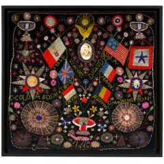 Extraordinary Patriotic Memorial Beadwork