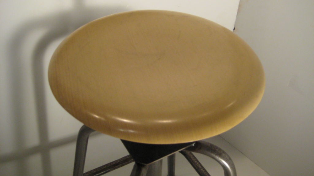 Industrial French Stool In Fair Condition In San Francisco, CA
