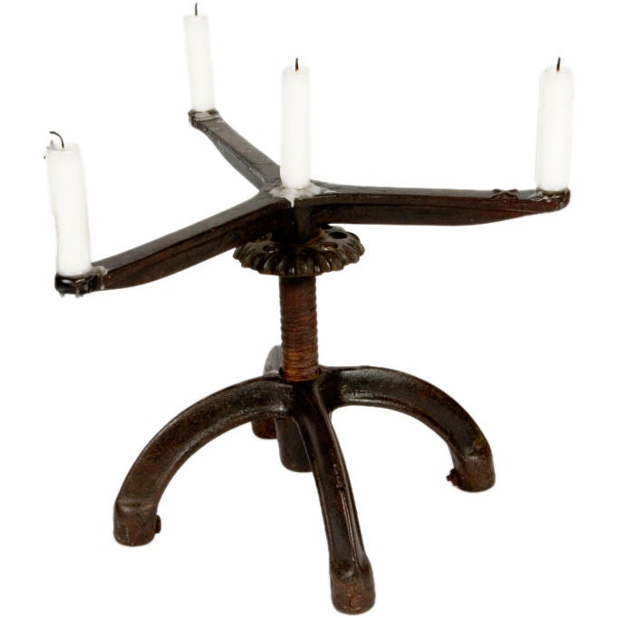 Iron Industrial Candelabra