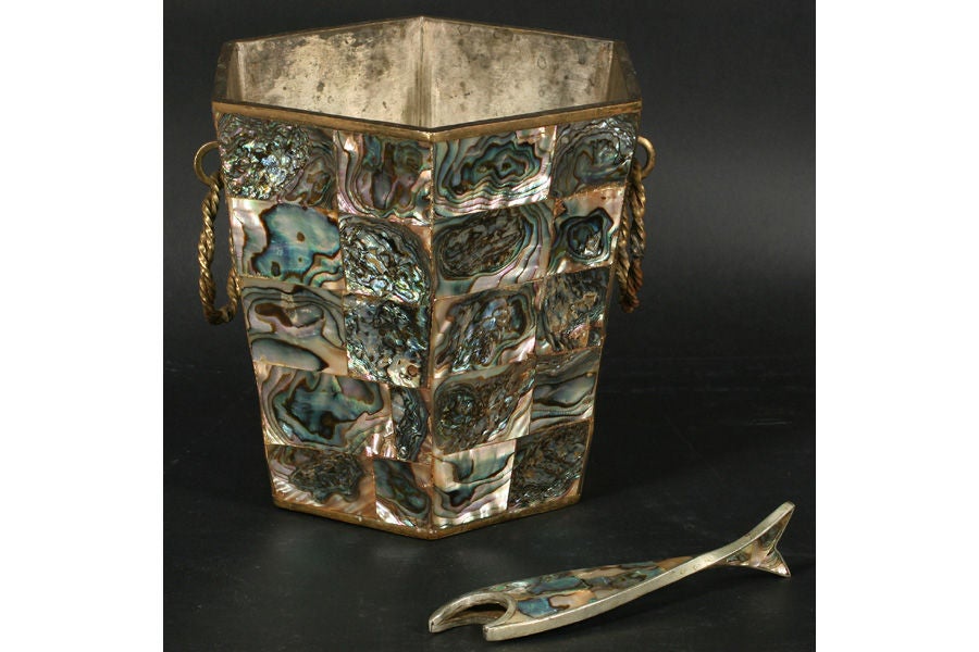 Mexican Mother of Pearl Barware Set