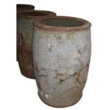 Vintage Zinc Industrial Barrels